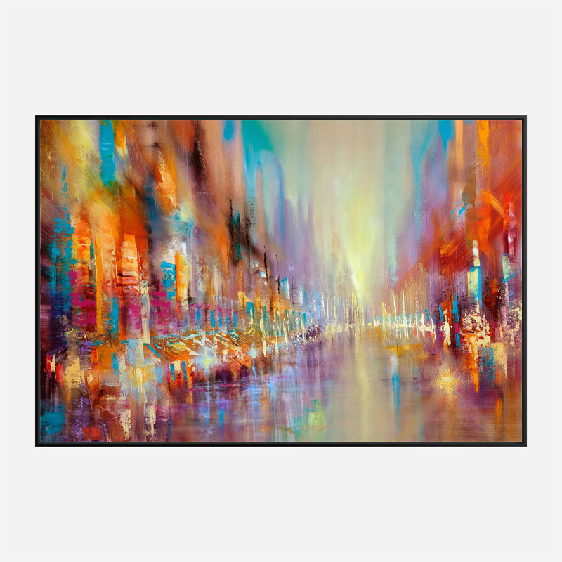 Street Life Abstract Art Print Street Life Abstract Art Print