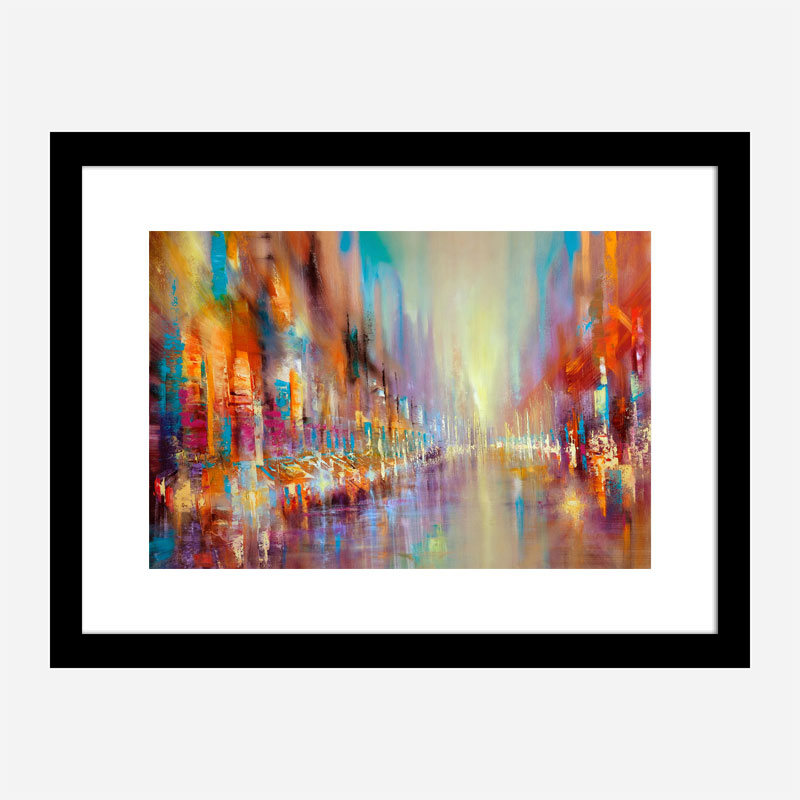Street Life Abstract Art Print Street Life Abstract Art Print