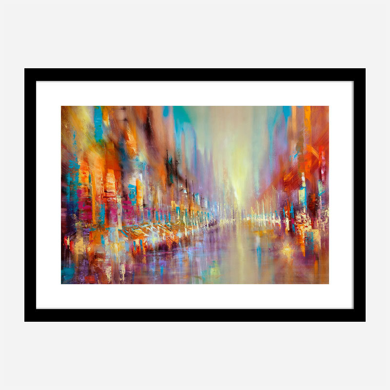 Street Life Abstract Art Print Street Life Abstract Art Print