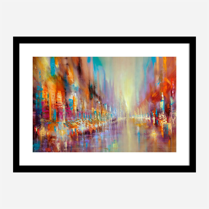 Street Life Abstract Art Print