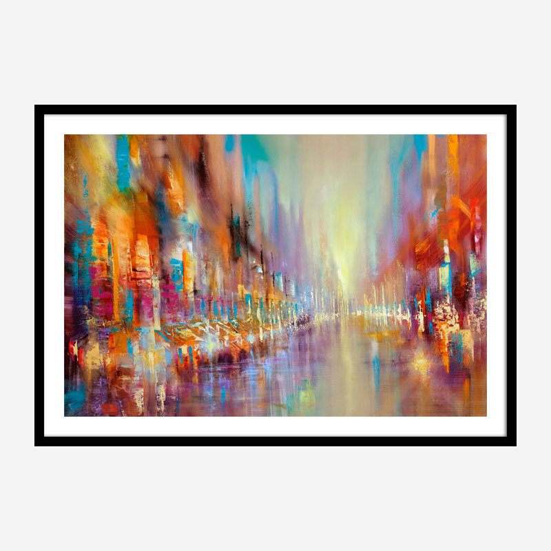 Street Life Abstract Art Print Street Life Abstract Art Print