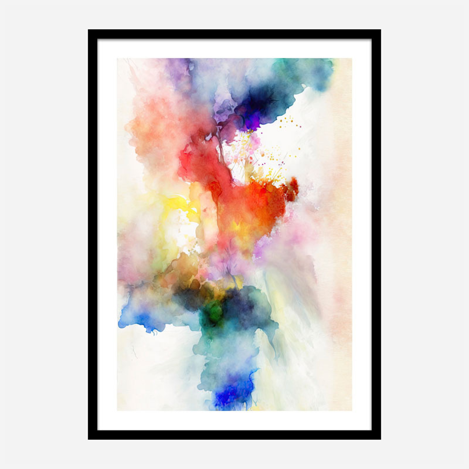 Ink Splash Abstract 3 Art Print