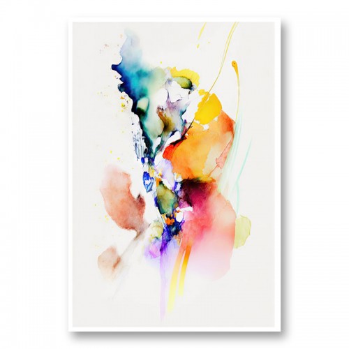 Ink Splash Abstract 22 Art Print