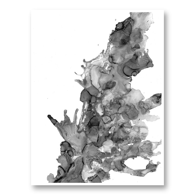 Dark Water Abstract Art Print Dark Water Abstract Art Print