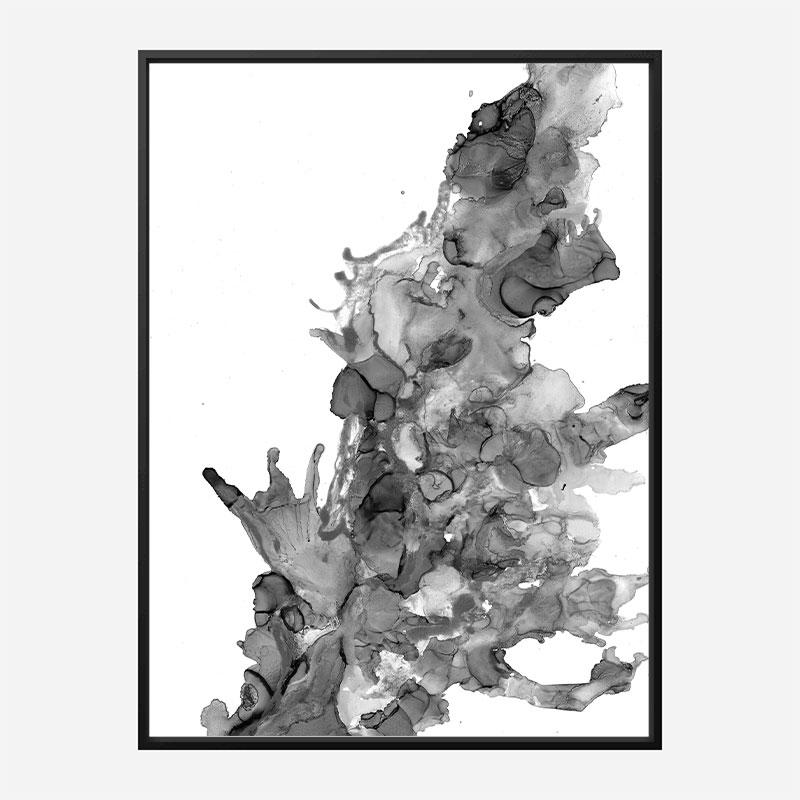 Dark Water Abstract Art Print Dark Water Abstract Art Print