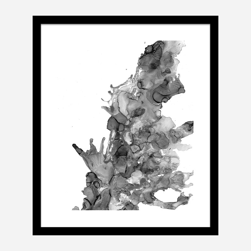 Dark Water Abstract Art Print Dark Water Abstract Art Print