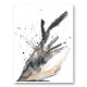 Black Ink & Gold Abstract Art Print Black Ink & Gold Abstract Art Print