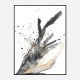 Black Ink & Gold Abstract Art Print Black Ink & Gold Abstract Art Print