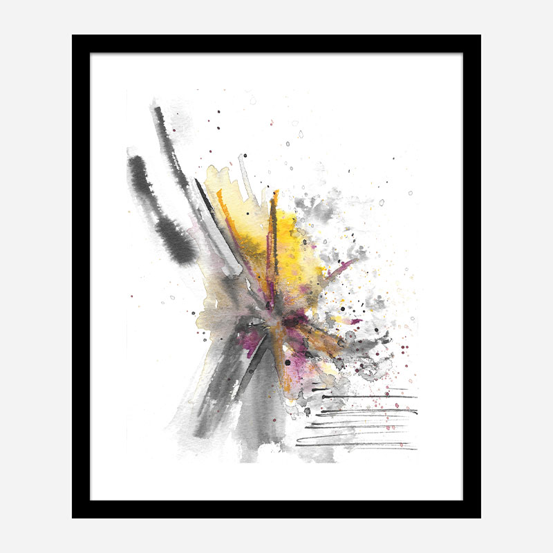 Burst Abstract Art Print Burst Abstract Art Print