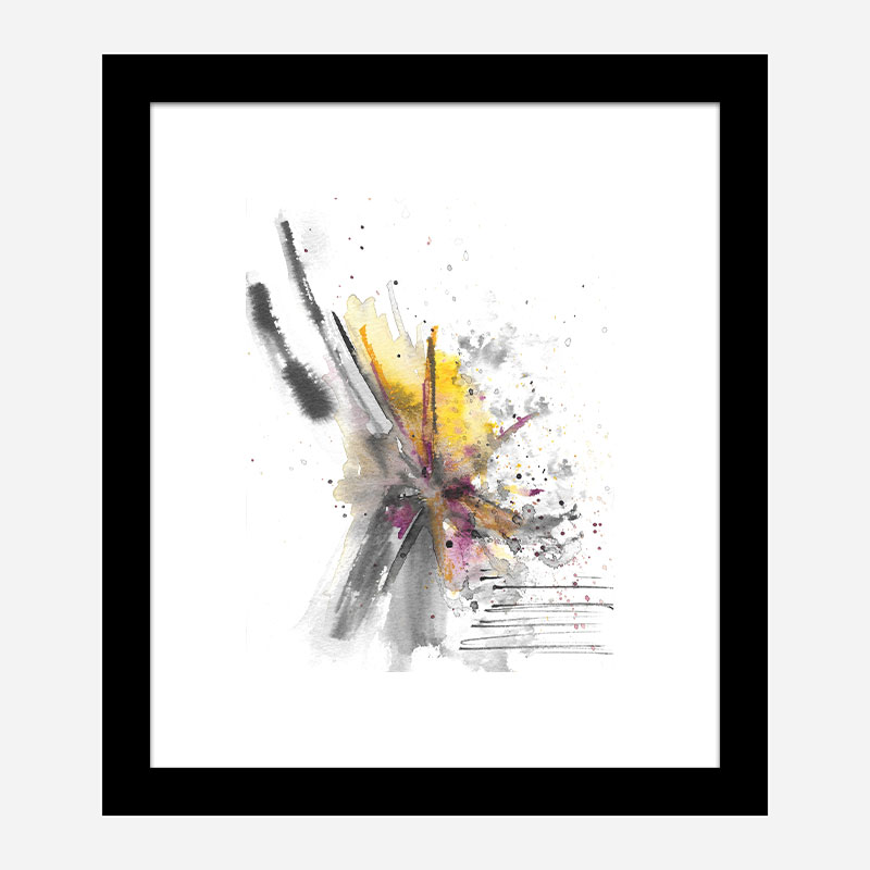 Burst Abstract Art Print Burst Abstract Art Print