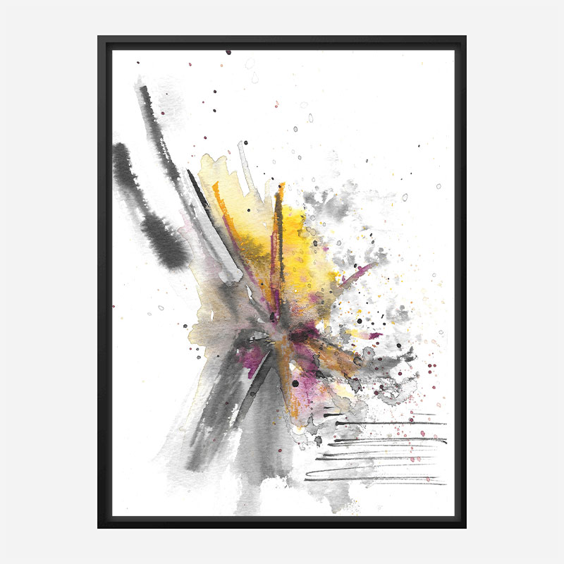 Burst Abstract Art Print Burst Abstract Art Print