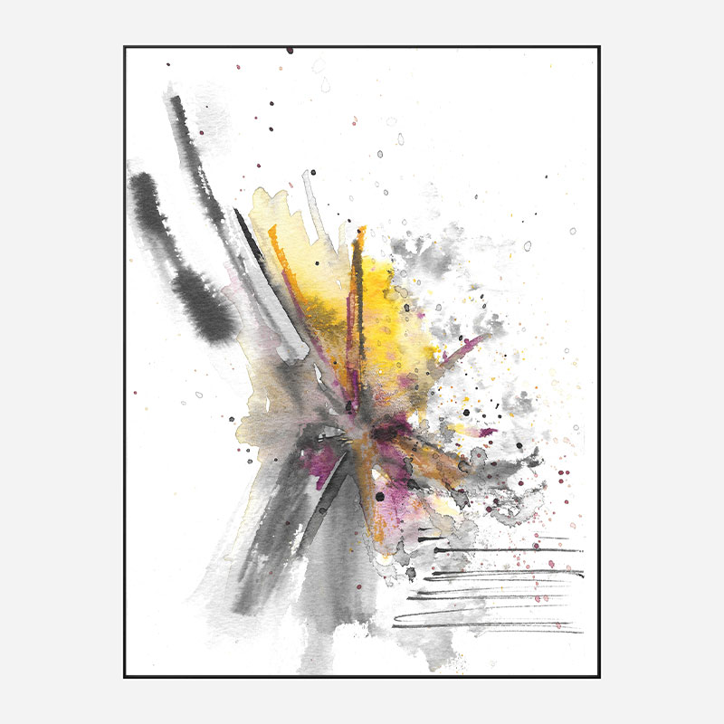 Burst Abstract Art Print Burst Abstract Art Print