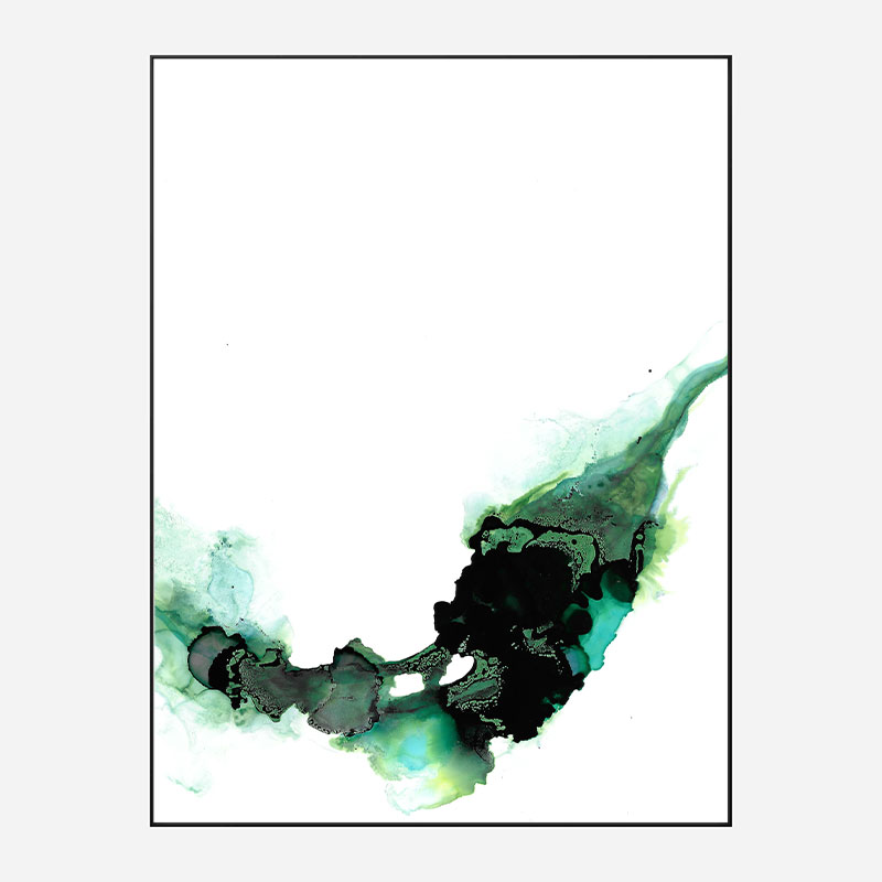 Green Drops Abstract Art Print Green Drops Abstract Art Print