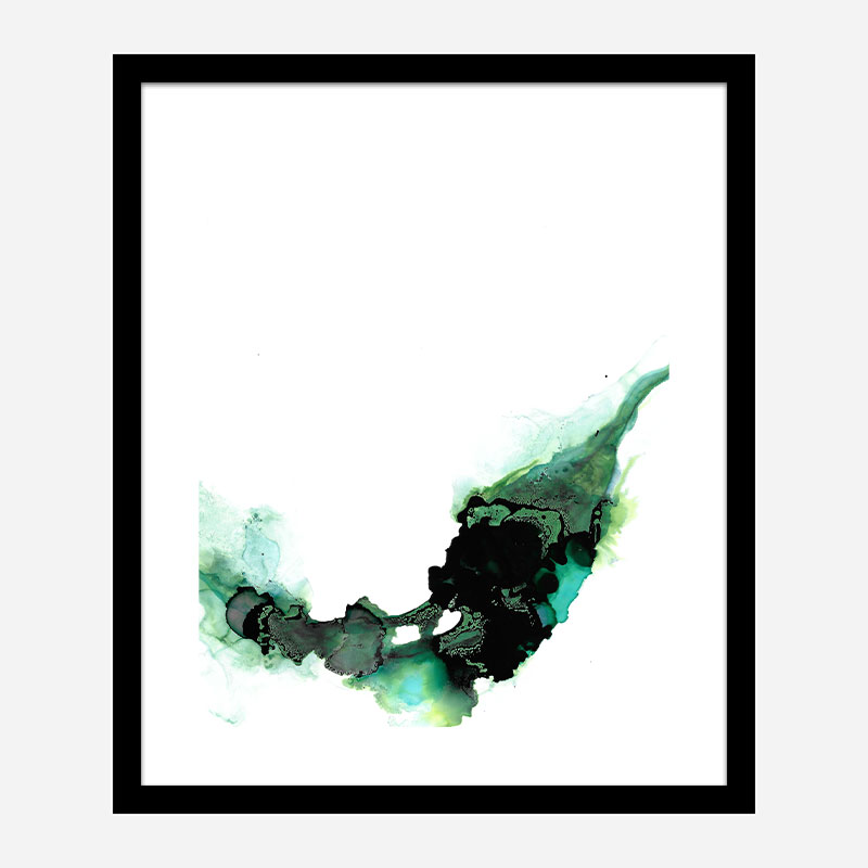 Green Drops Abstract Art Print Green Drops Abstract Art Print