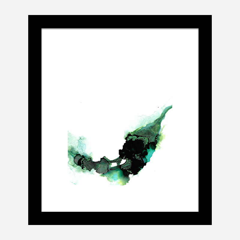Green Drops Abstract Art Print Green Drops Abstract Art Print