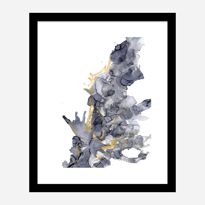 Gold on Water Abstract Art Print Gold on Water Abstract Art Print