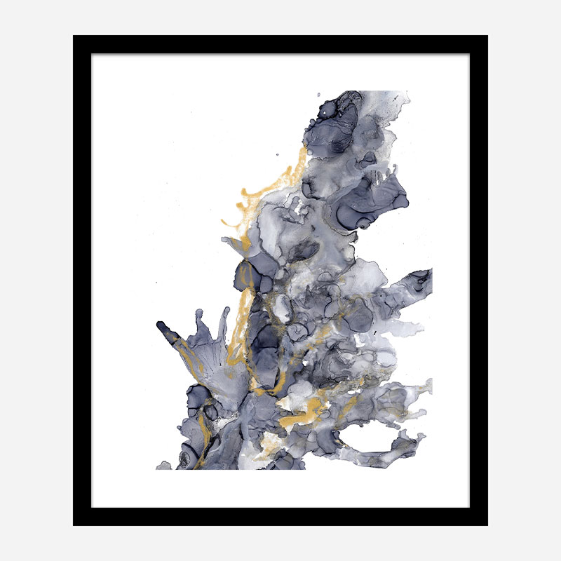 Gold on Water Abstract Art Print Gold on Water Abstract Art Print
