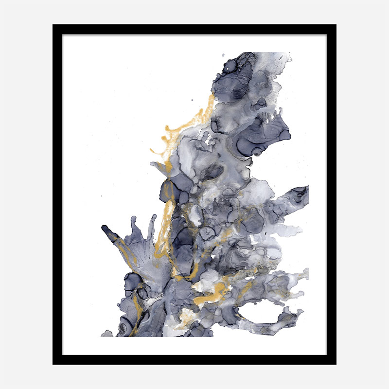 Gold on Water Abstract Art Print Gold on Water Abstract Art Print