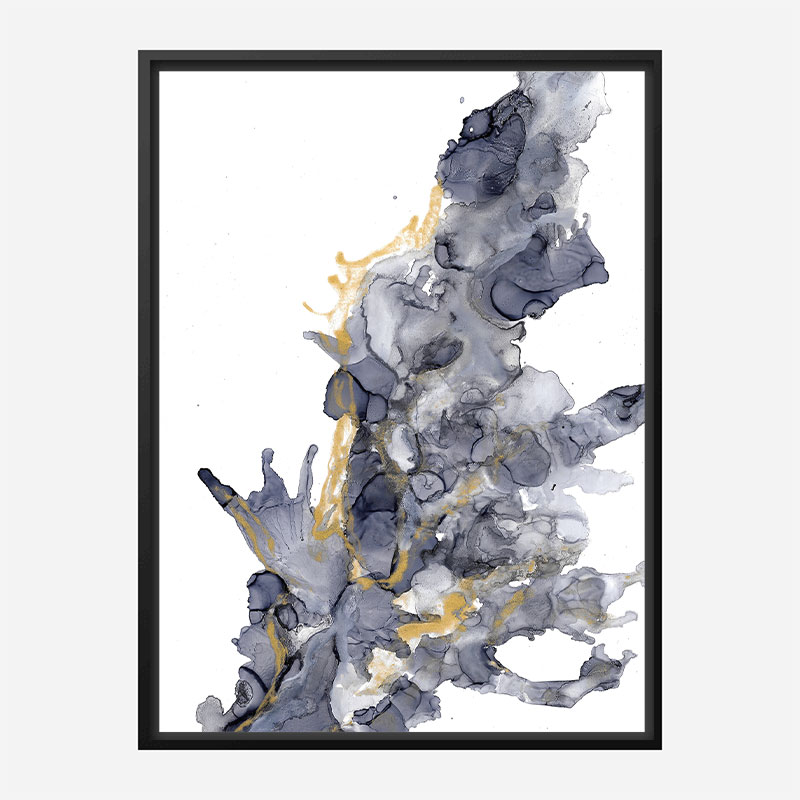 Gold on Water Abstract Art Print Gold on Water Abstract Art Print