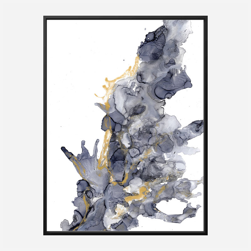 Gold on Water Abstract Art Print Gold on Water Abstract Art Print