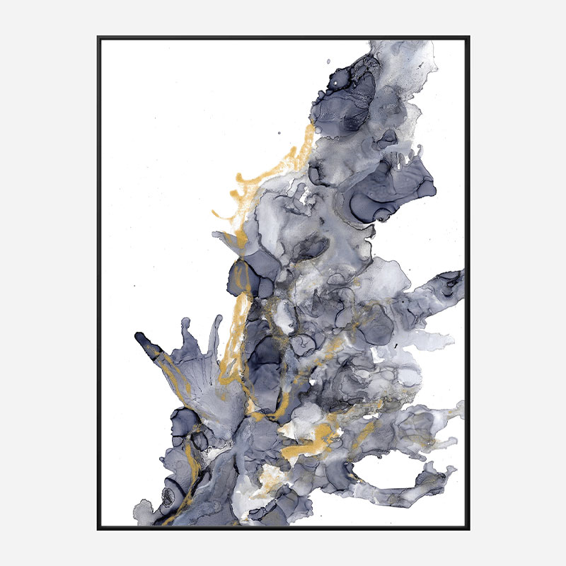 Gold on Water Abstract Art Print Gold on Water Abstract Art Print