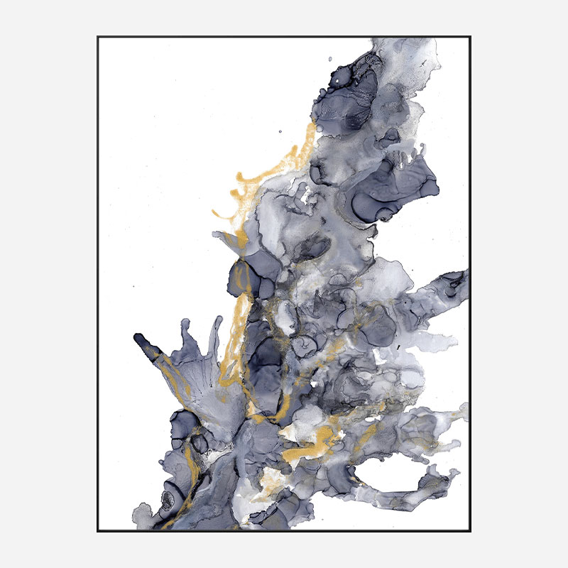 Gold on Water Abstract Art Print Gold on Water Abstract Art Print