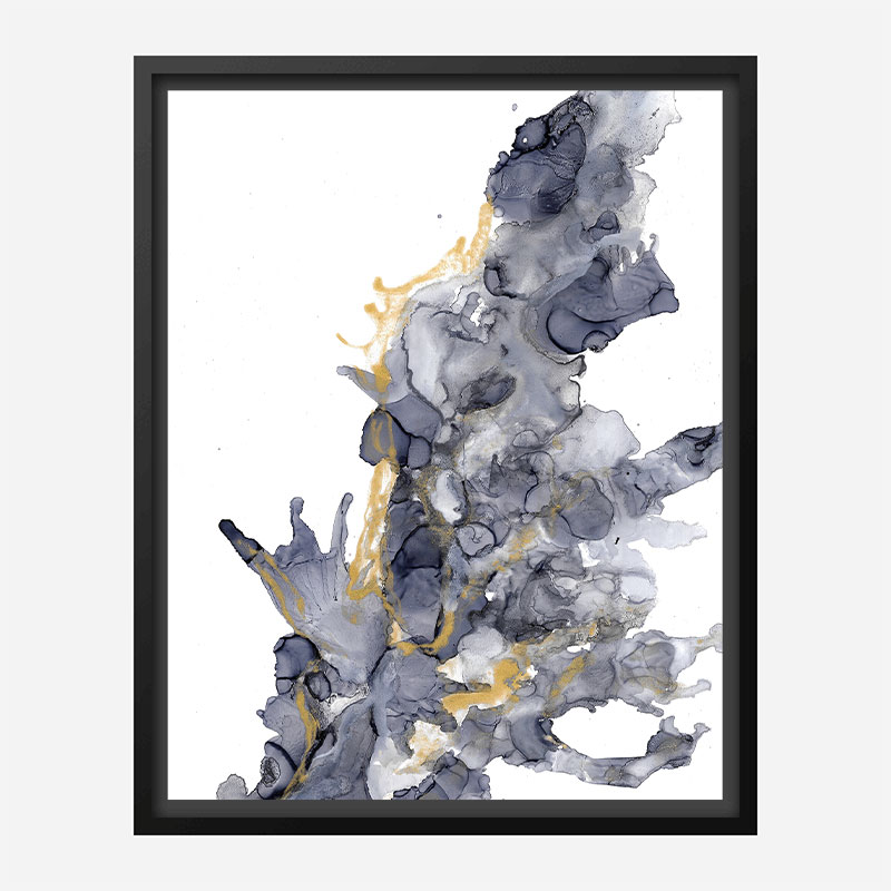 Gold on Water Abstract Art Print Gold on Water Abstract Art Print