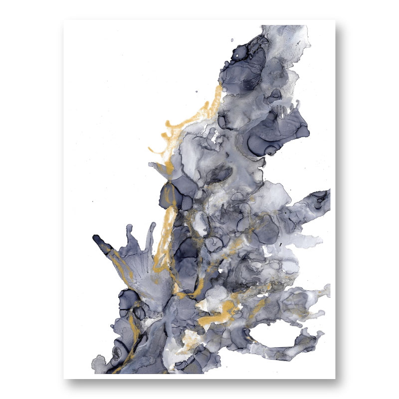 Gold on Water Abstract Art Print Gold on Water Abstract Art Print