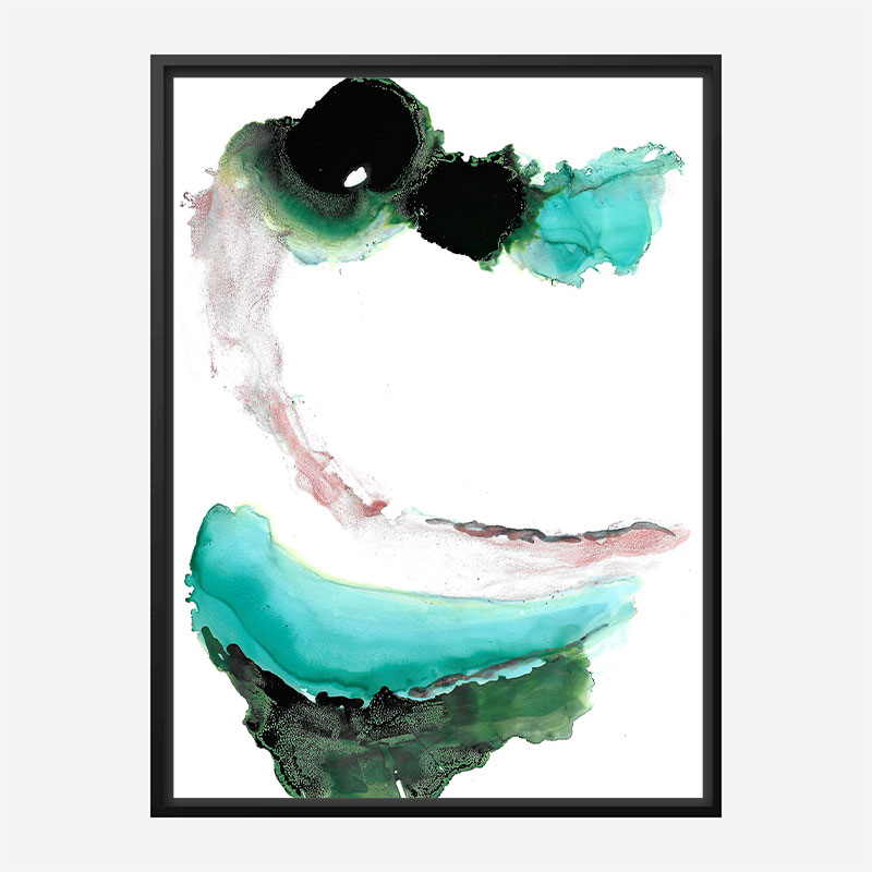 Green Water Abstract Art Print Green Water Abstract Art Print