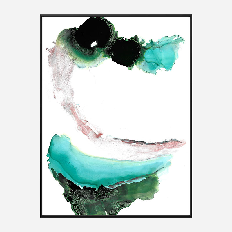 Green Water Abstract Art Print Green Water Abstract Art Print