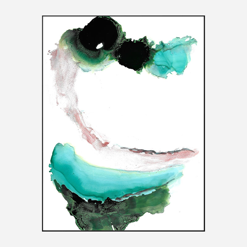 Green Water Abstract Art Print Green Water Abstract Art Print