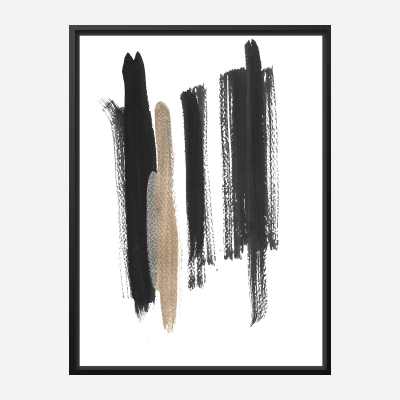 Three Lines A Abstract Art Print