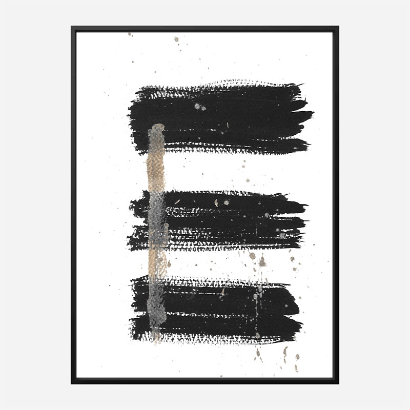 Three Lines B Abstract Art Print Three Lines B Abstract Art Print