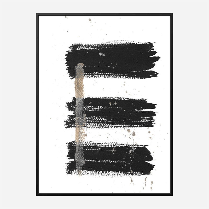 Three Lines B Abstract Art Print Three Lines B Abstract Art Print