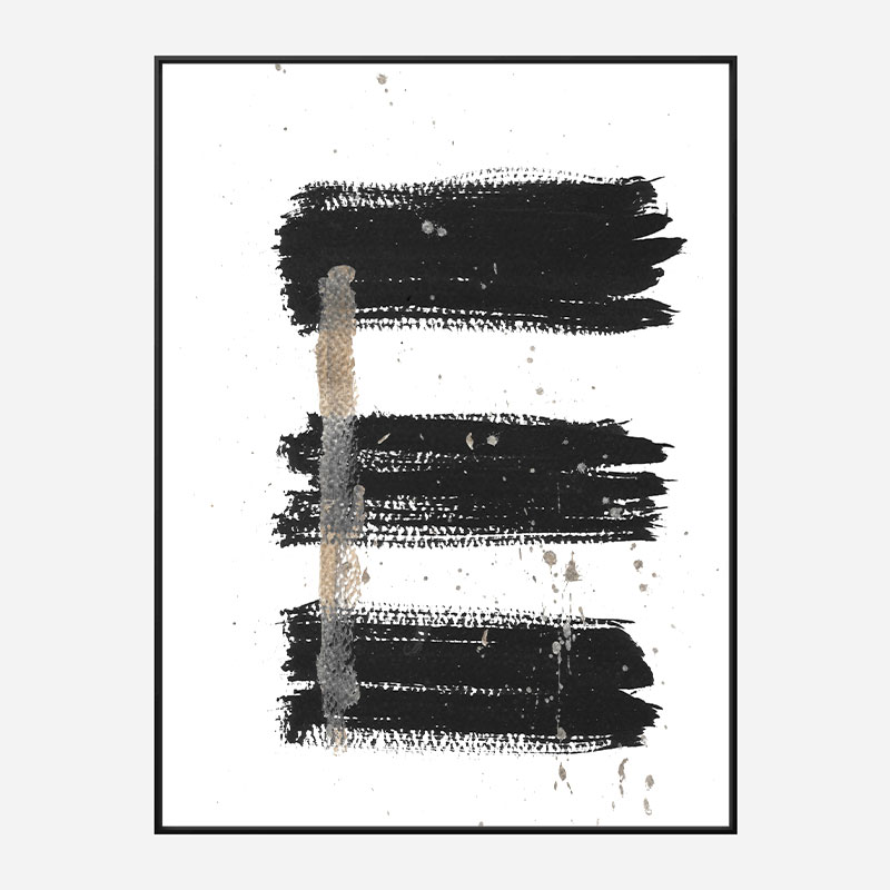Three Lines B Abstract Art Print Three Lines B Abstract Art Print