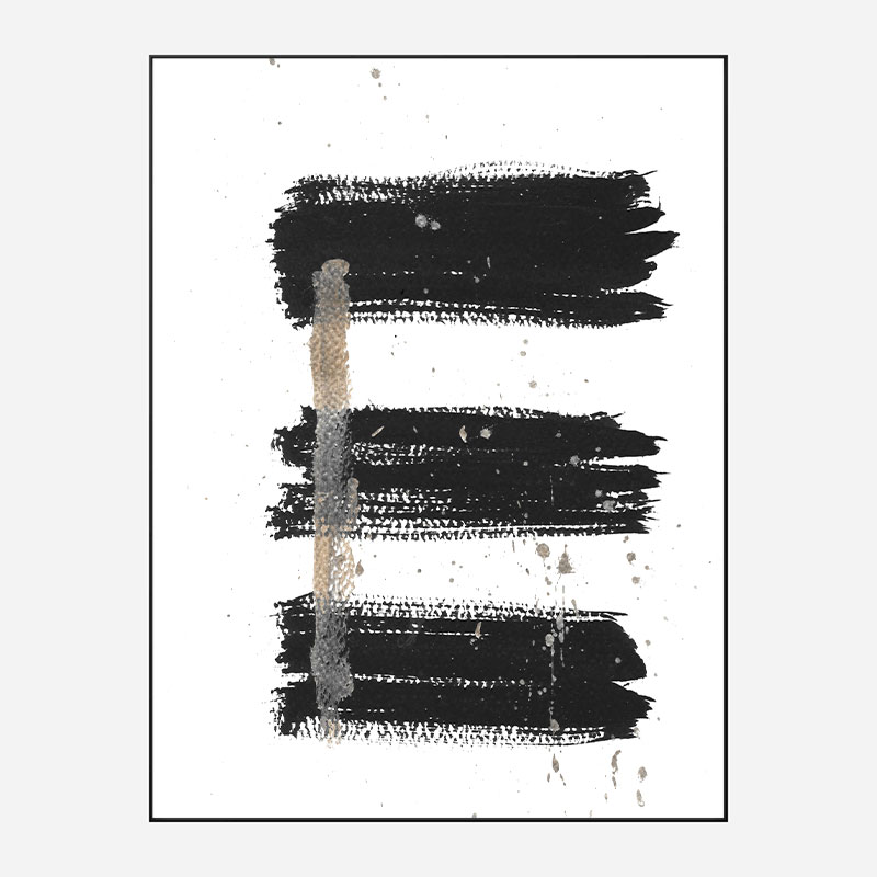 Three Lines B Abstract Art Print Three Lines B Abstract Art Print