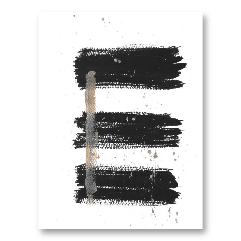 Three Lines B Abstract Art Print Three Lines B Abstract Art Print