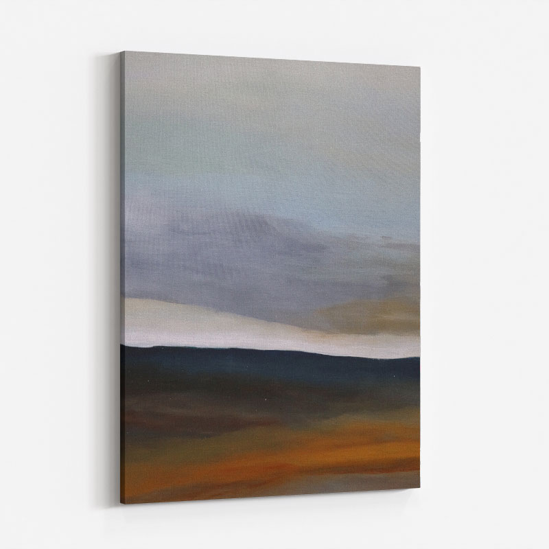 Landscape Blue and Yellow 2 Abstract Art Print Landscape Blue and Yellow 2 Abstract Art Print