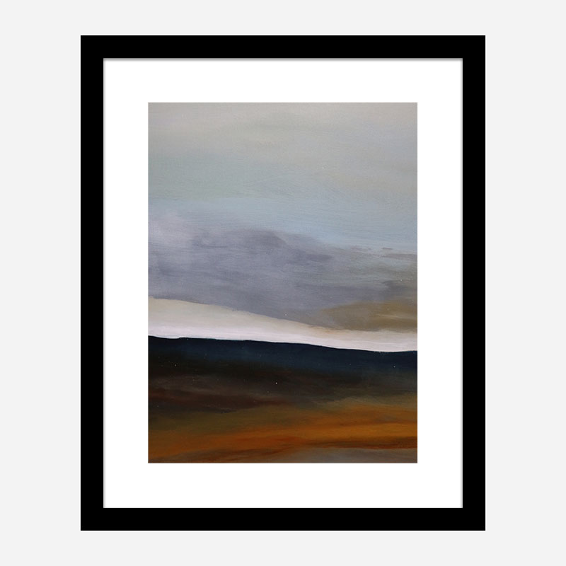 Landscape Blue and Yellow 2 Abstract Art Print