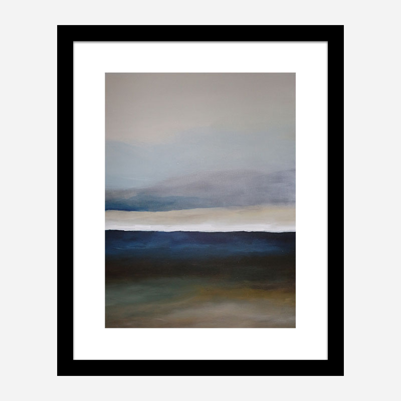 The Blue Landscape Abstract Art Print