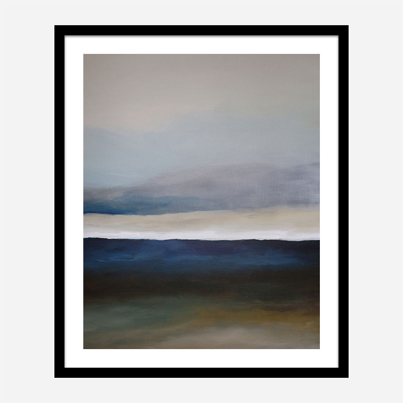 The Blue Landscape Abstract Art Print The Blue Landscape Abstract Art Print