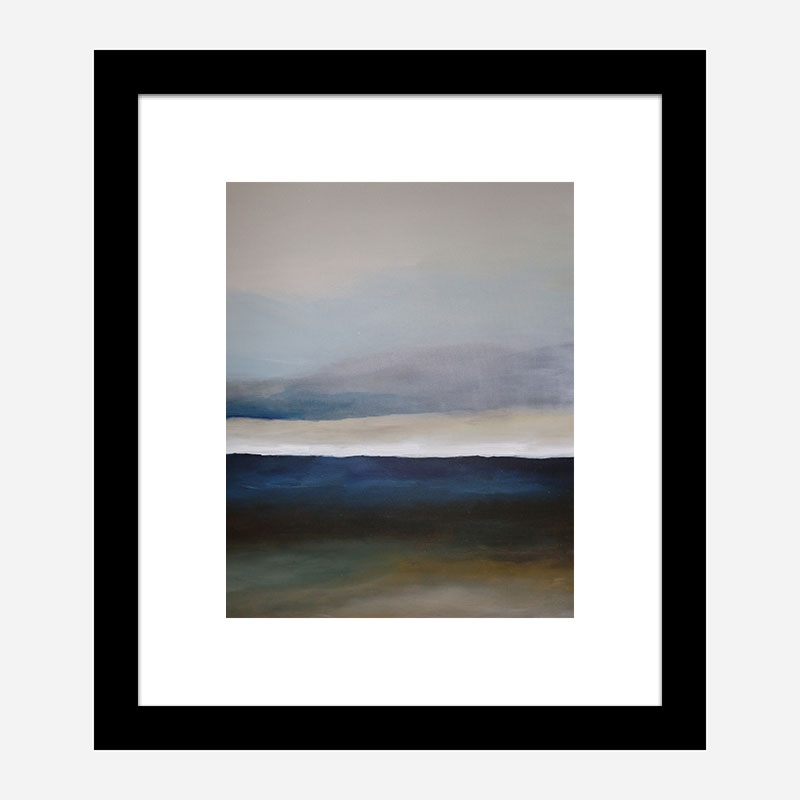 The Blue Landscape Abstract Art Print The Blue Landscape Abstract Art Print