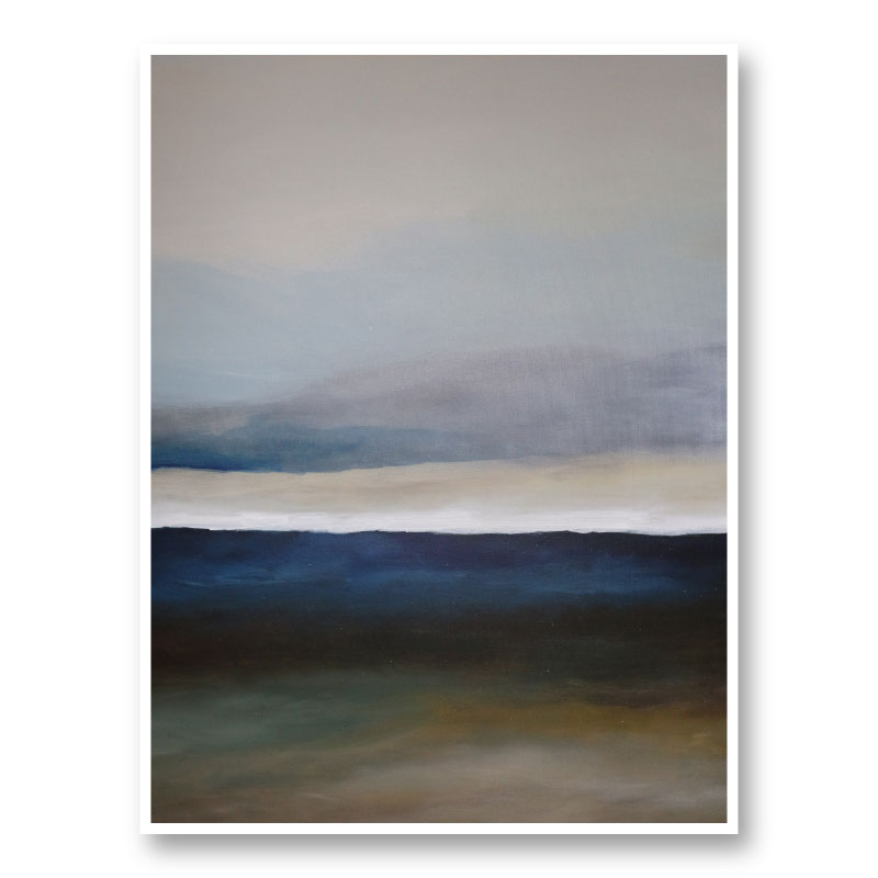 The Blue Landscape Abstract Art Print