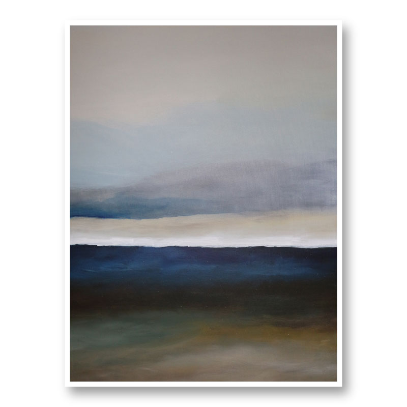 The Blue Landscape Abstract Art Print The Blue Landscape Abstract Art Print