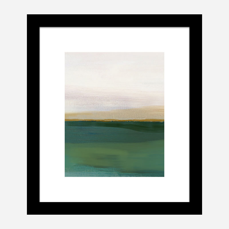 The Green Landscape Abstract Art Print