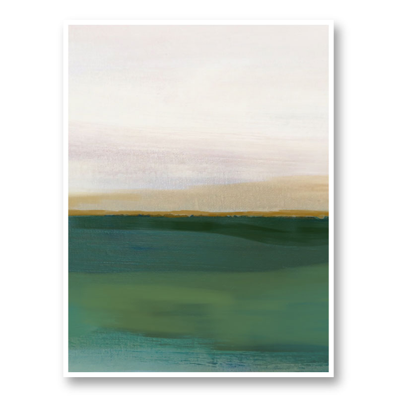 The Green Landscape Abstract Art Print The Green Landscape Abstract Art Print