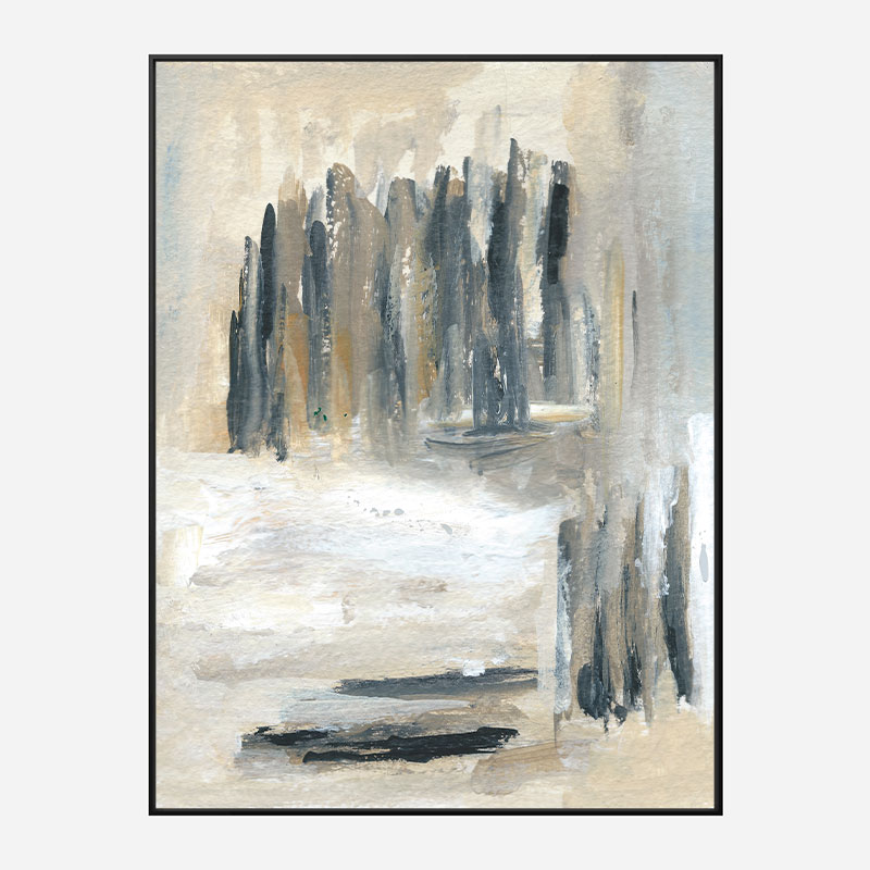 Neutral Skyline Abstract Art Print Neutral Skyline Abstract Art Print