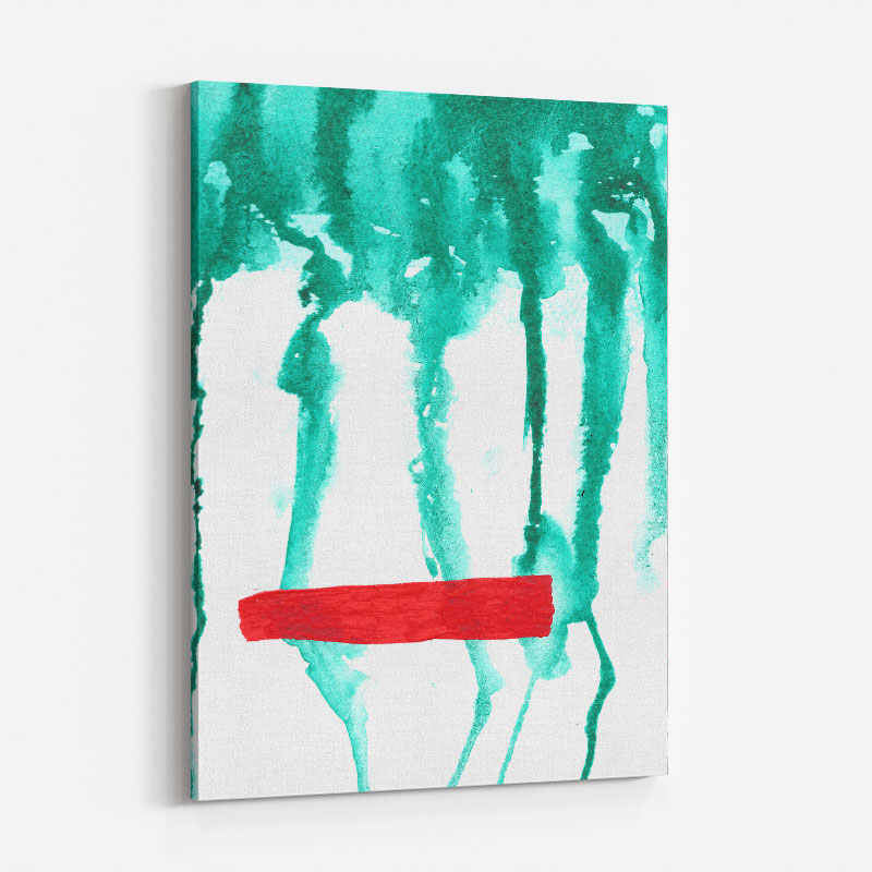 Green Rain Abstract Art Print Green Rain Abstract Art Print