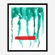 Green Rain Abstract Art Print Green Rain Abstract Art Print