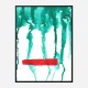 Green Rain Abstract Art Print Green Rain Abstract Art Print